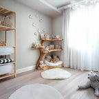 Natural Wood Tree Bookshelf: Handmade Wall Shelf, Home Decor
