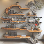 Rustic Solid Wood Coffee Table, Handmade Farmhouse Center Table for Cozy Living Room