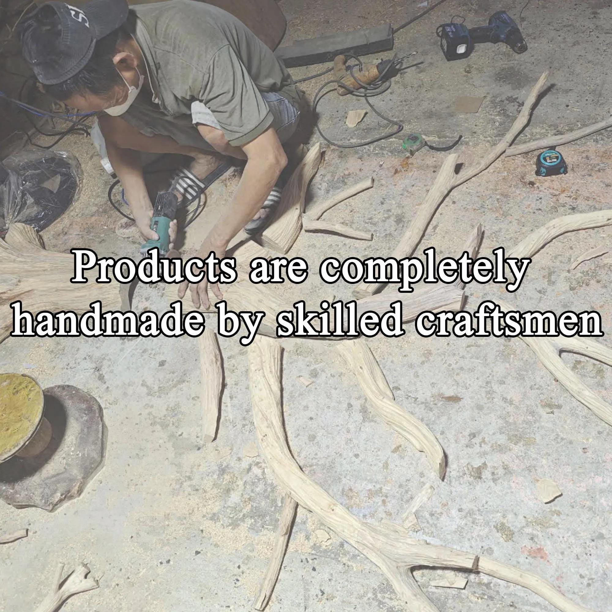 Tree Bookshelf Wood Bookcase Wall Bookshelf Handmade Furniture for Cozy Christmas Home Decor