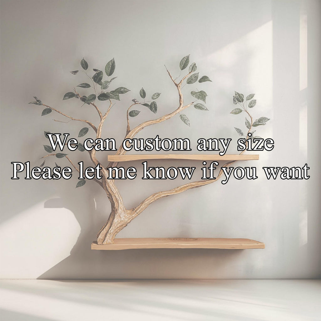Natural Wood Bookcase Tree Bookshelf Custom Bookshelf Handmade Furniture for Living Room Decor