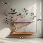 Natural Wood Bookcase Tree Bookshelf Custom Bookshelf Handmade Furniture for Living Room Decor