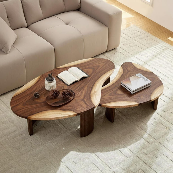 Handmade Live Edge Nesting Coffee Tables