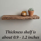 Driftwood floating shelf reclaimed solid wood shelves on wall art decoraton unique wood shelf
