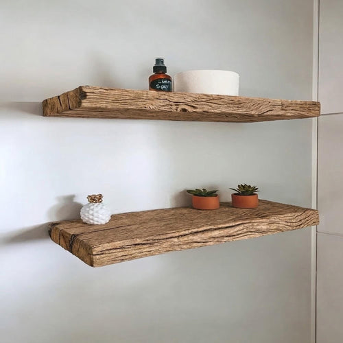 Driftwood floating shelf reclaimed solid wood shelves on wall art decoraton unique wood shelf