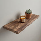 Driftwood floating shelf reclaimed solid wood shelves on wall art decoraton unique wood shelf