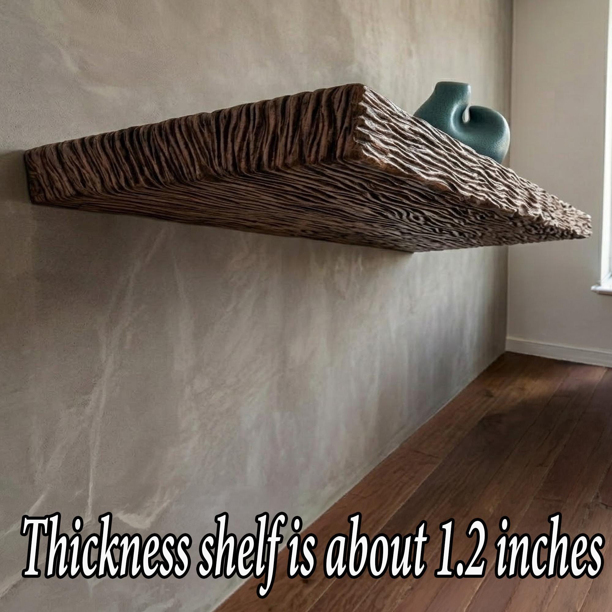 Live edge wood floating shelves unique scupture solid wood wall mounted shelf handmade furniture decor home