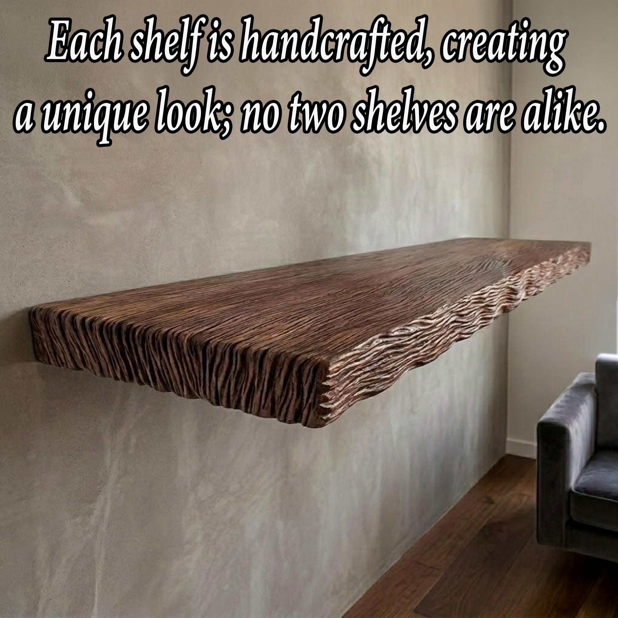 Live edge wood floating shelves unique scupture solid wood wall mounted shelf handmade furniture decor home