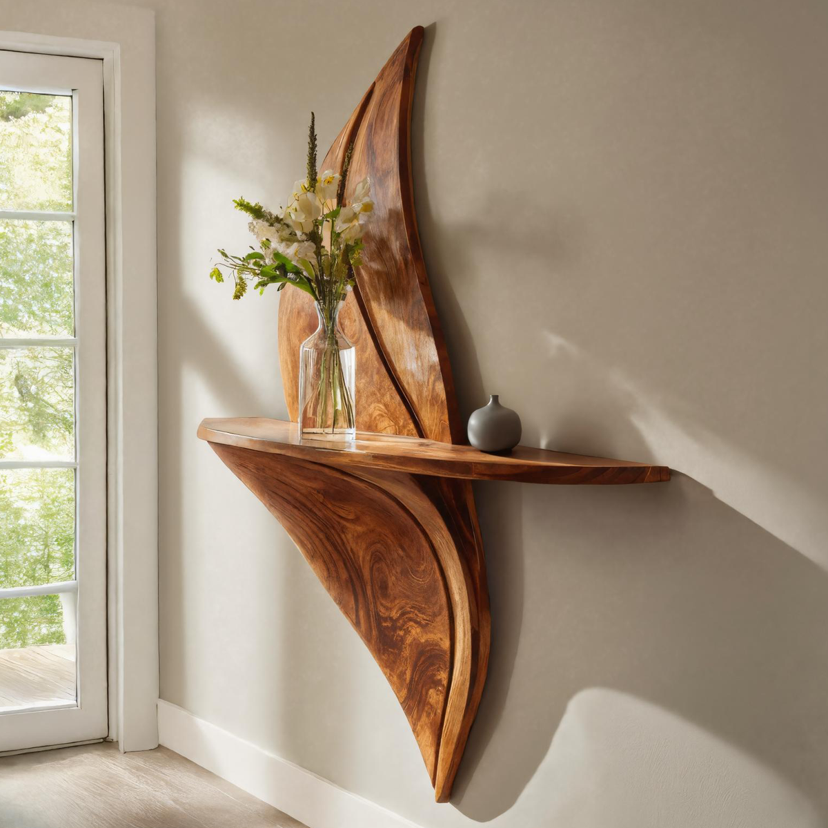 Modern Hallway Accent Shelf For Home Decor