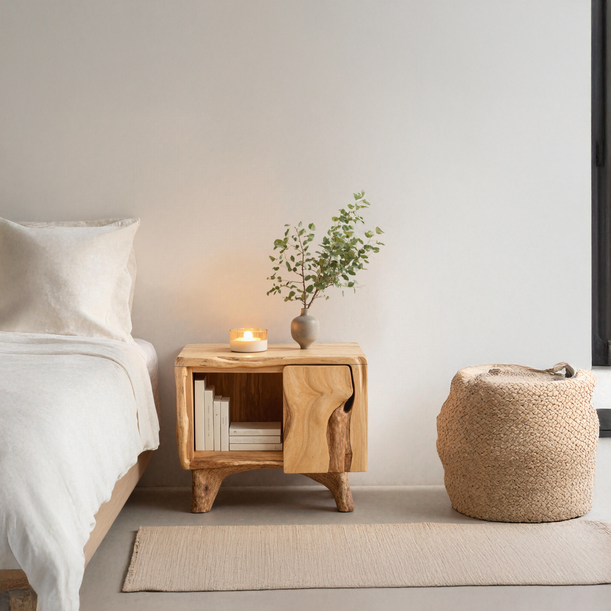 Mid Century Live Edge Nightstand Bedroom Design Trends SILDTTNNS005