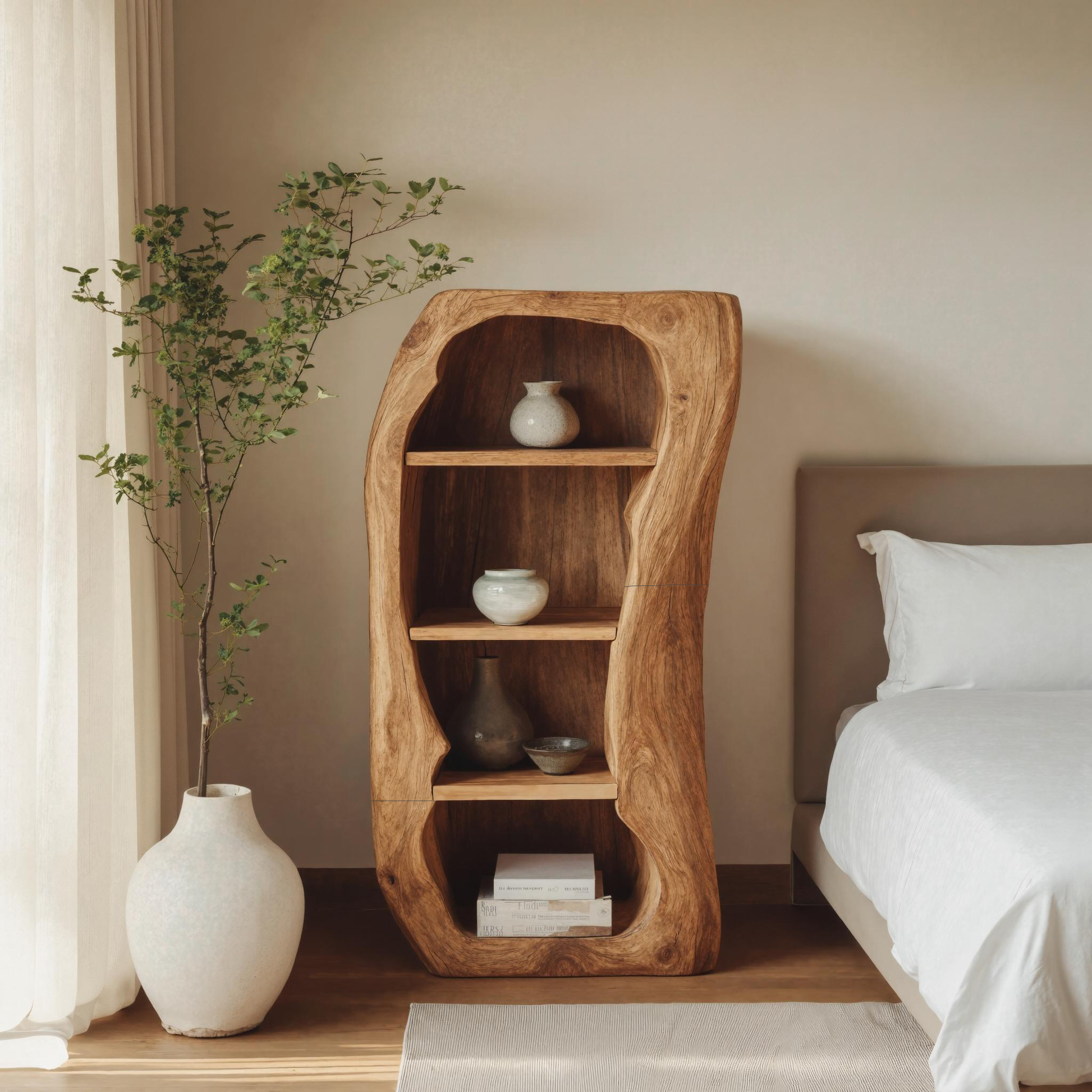 Farmhouse Wooden Nightstand For Charming Bedroom Space SILDTTNNS006