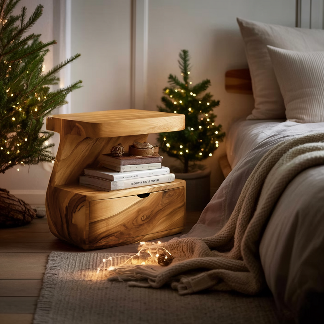 Modern Nightstand With Drawer For Bedroom SITHHNNS011