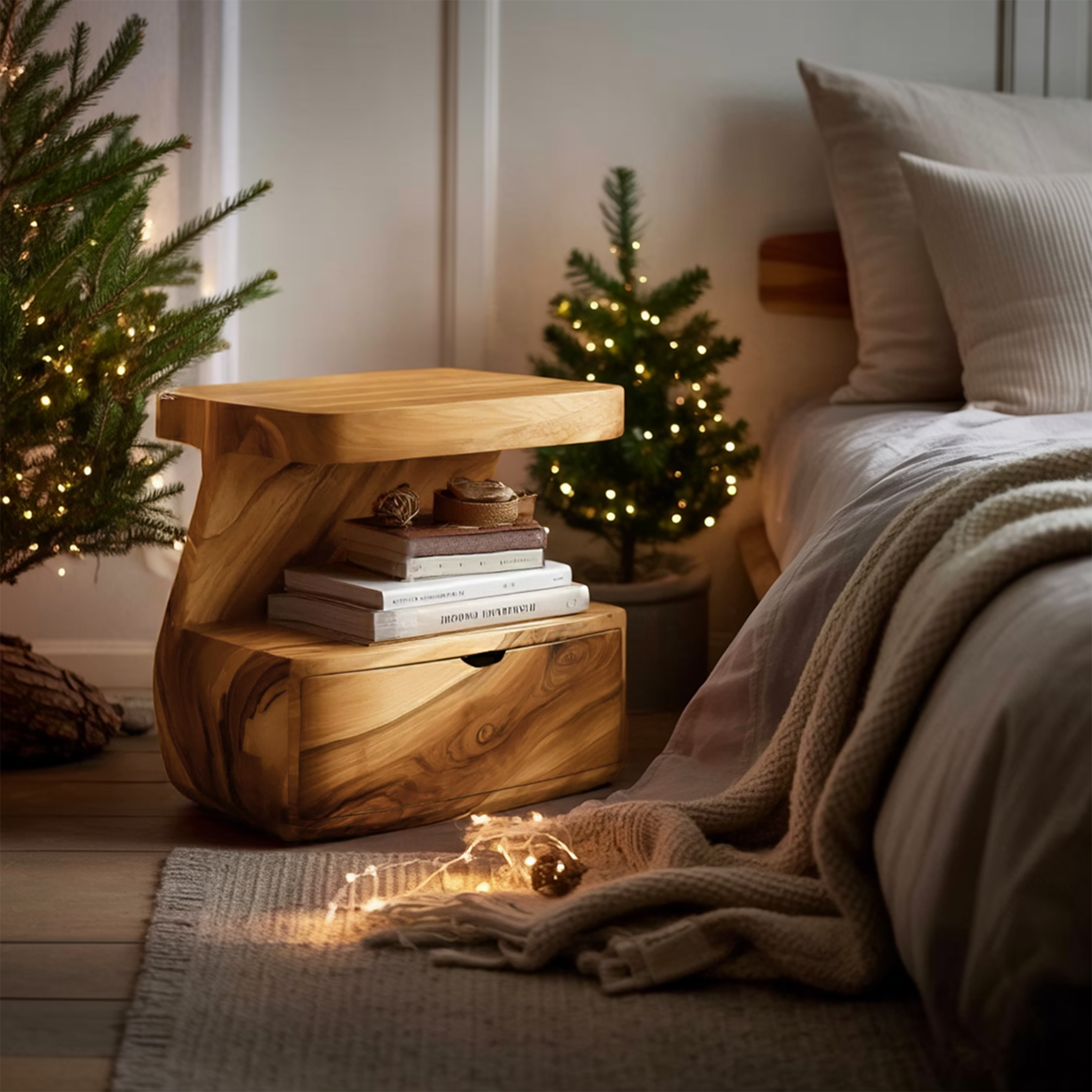 Modern Nightstand With Drawer For Bedroom SITHHNNS011