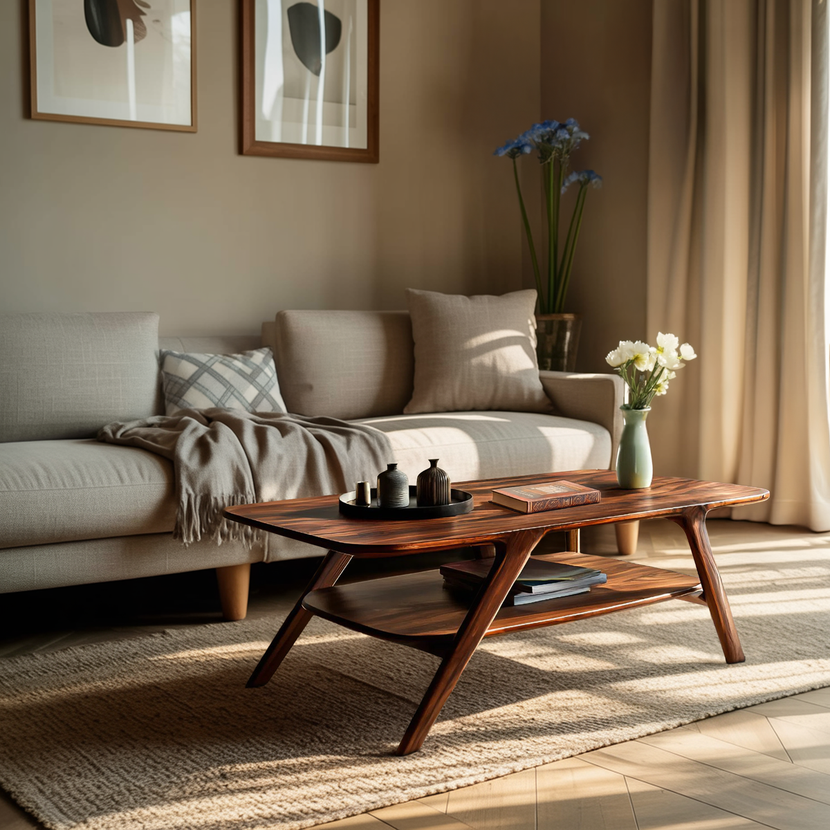 Modern Coffee Table With Storage Functional For Living