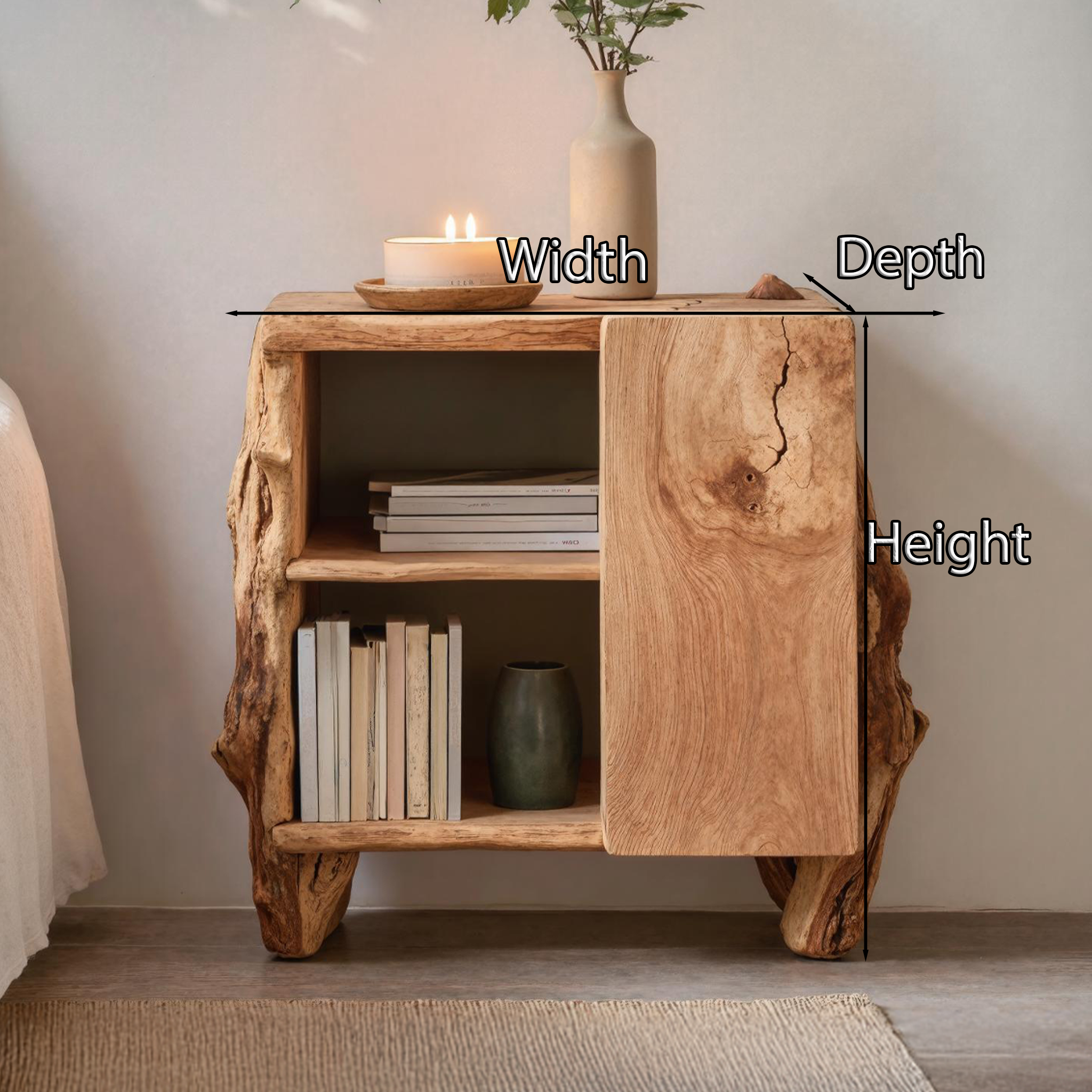 Rustic Side Cabinet For Bedroom Furniture Solutions SILDTTNNS008