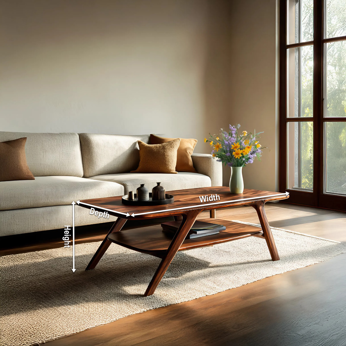 Modern Coffee Table With Storage Functional For Living
