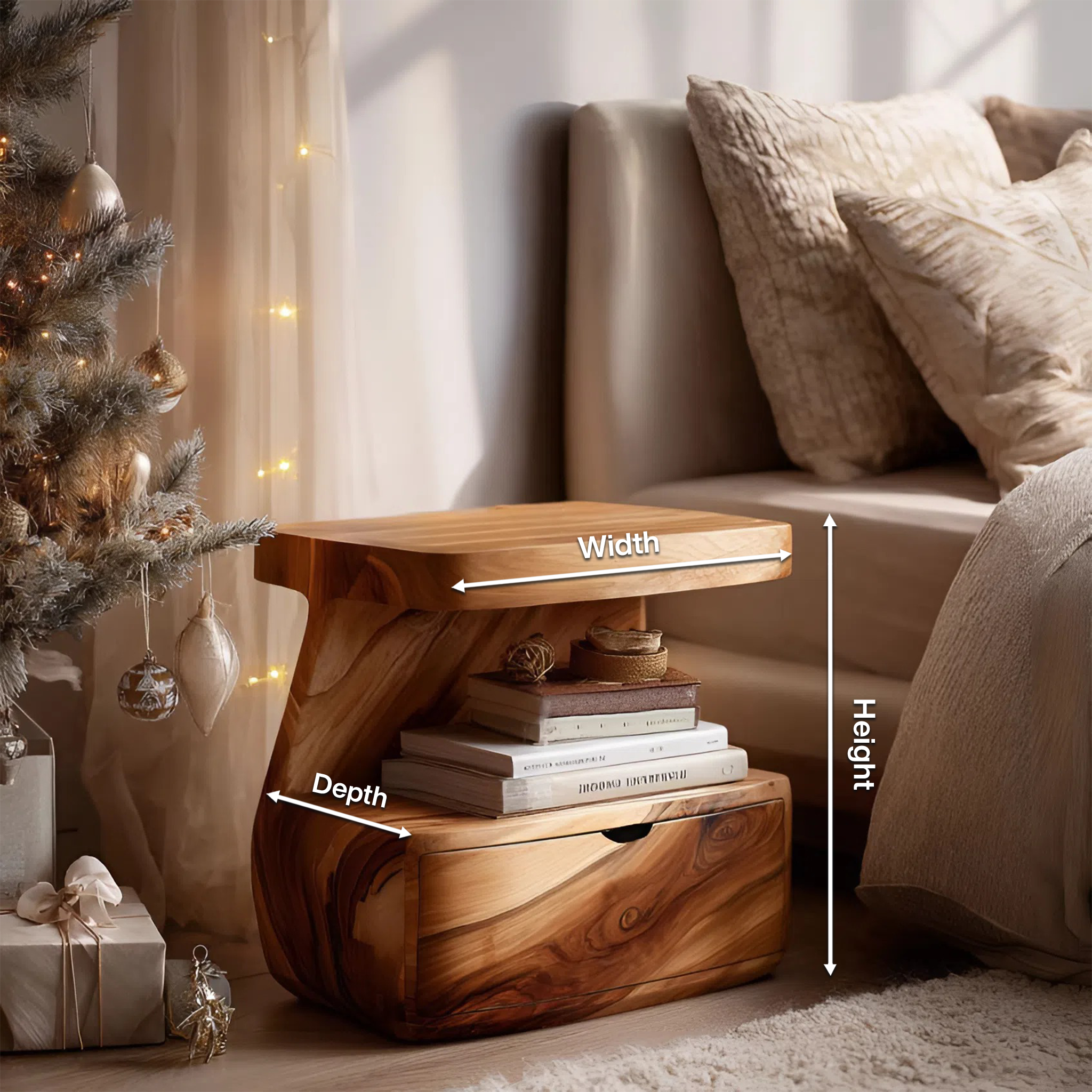 Modern Nightstand With Drawer For Bedroom SITHHNNS011