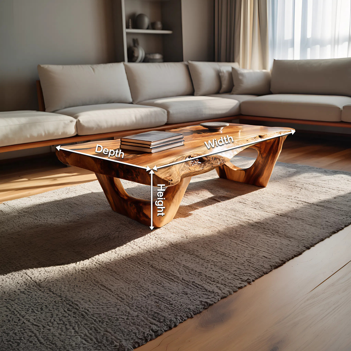 Organic Centerpiece Coffee Table For Home Decor