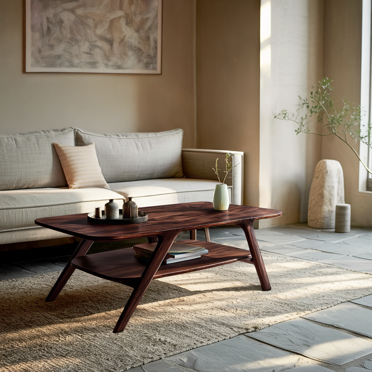 Modern Coffee Table With Storage Functional For Living