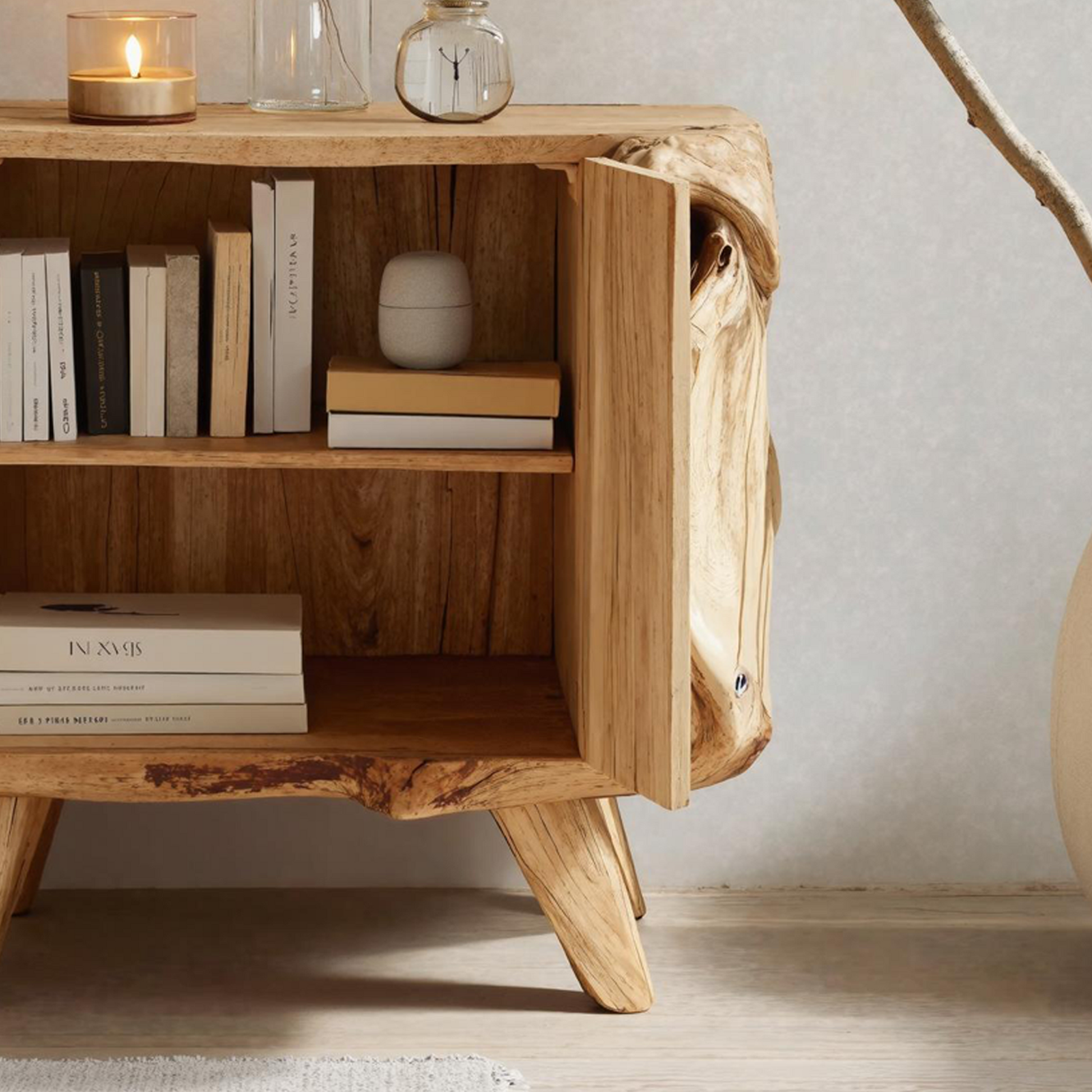 Farmhouse Live Edge Nightstand For Natural Bedroom Vibe SILDTTNNS010